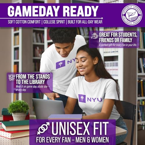 Image of NCAA Gameday Cotton T-Shirt for Men and Women | Officially Licensed NCAA Tee - Preshrunk Ring-Spun Cotton - Screen-Printed Team Logo