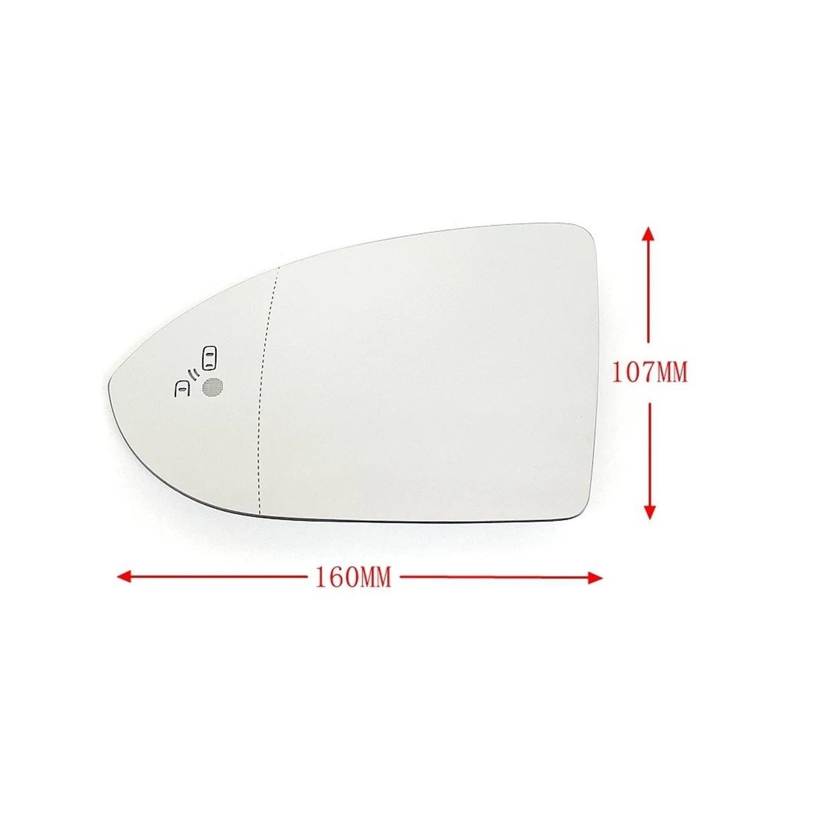 Retroviseur Extérieur Pour VW Pour GOLF VII 7 2013 2014 2015 2016 2017 2018 2019 2020 Verre De Rétroviseur Latéral Chauffant Grand Angle Avec Mort(Wide Angle Right)