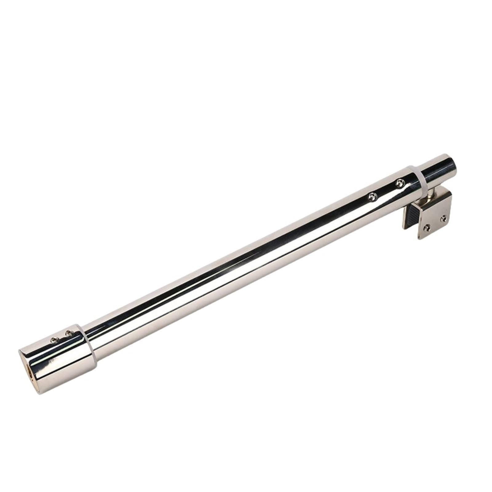 Barra de soporte para mampara de ducha de acero inoxidable, ajustable 600 mm a 800 mm, 25 mm, compatible con cristal de 8 mm a 12 mm, brazo soporte mampara (A)