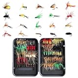 Generisch Fliegenfischen Köder Realistisches Angelzubehör Set mit Magnetbox