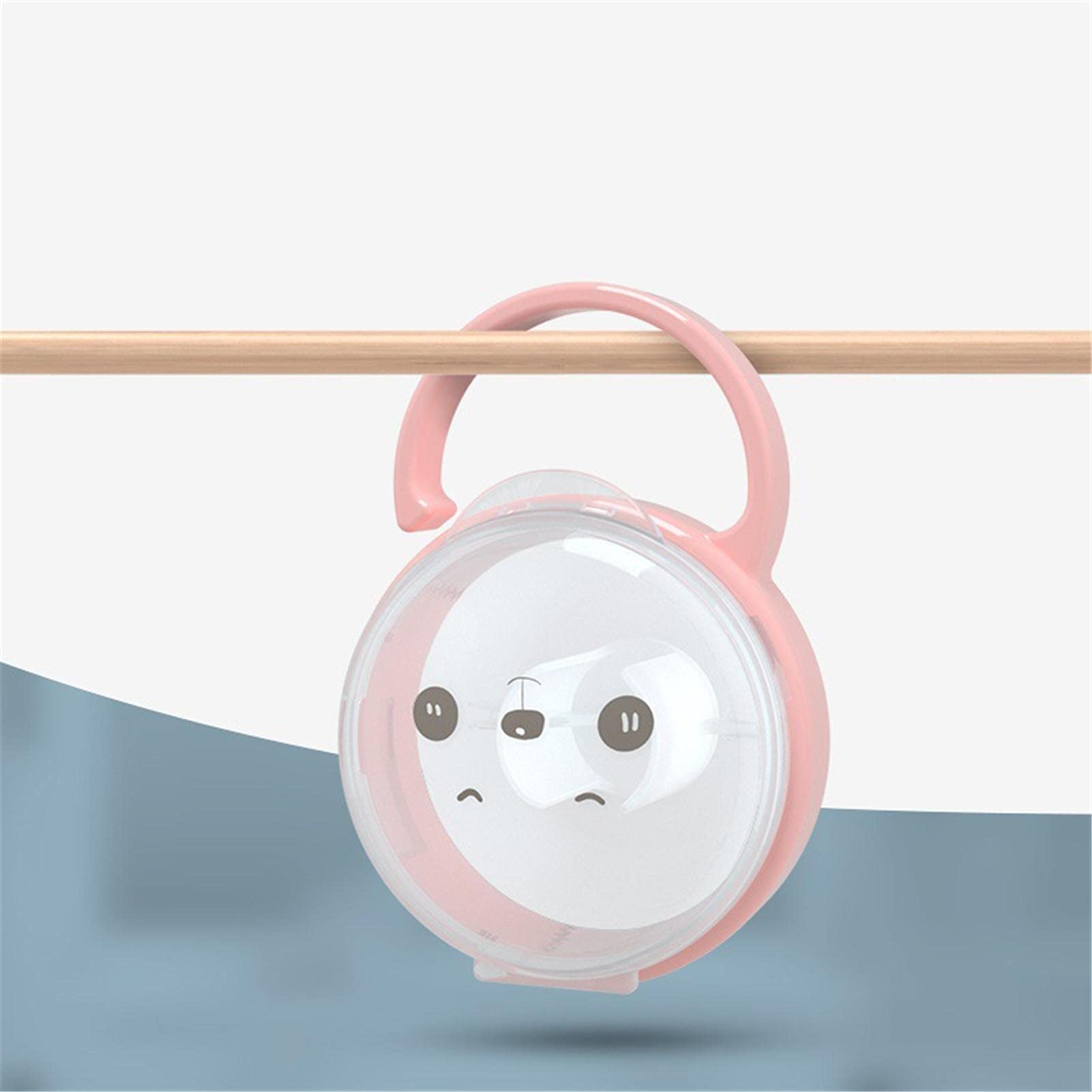 Boîte À Sucette pour Bébés de Rangement Portable, Mignon Tétine avec Poignée, sans BPA Étanche La Poussière, Rose