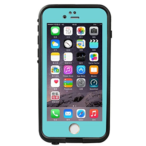 iPhone 6 Waterproof Case,Ultra Slim Thin Light Dust Proof Snowproof Shockproof Case Full Body Protective Cover for Apple iPhone 6 (Blue, iphone 6)
