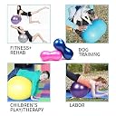 JELLEX Peanut Ball - Anti Burst Exercise Ball for Labor Birthing, Physical Therapy, Core Strength, Home & Gym Fintness Multicolour (Include Pump) gallery image