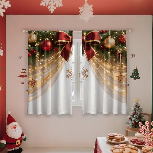 Cortinas de Navidad de dos paneles perfectas para decorar estas fiestas 3