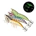 Lixada 3/5pcs 12 cm/21 Noctilucentes Pesca Camarones Señuelo Cebo de Calamar de...