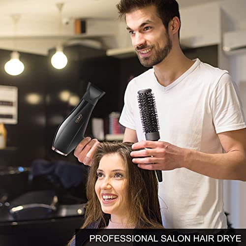 Ionic Hair Dryer, Confu Professional Salon Blow Dryer With Ac Motor, With Diffuser & 2 Concentrator Nozzle Attachments And Alci Safety Plug, For Women And Men And Home Salon #TOP5