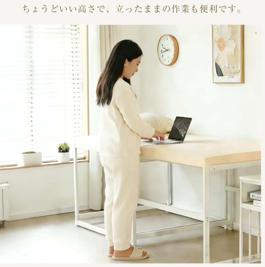 Amazon｜CAGUUIA 高さ73cm&伸縮式 ディベッド シングル 高いベッド
