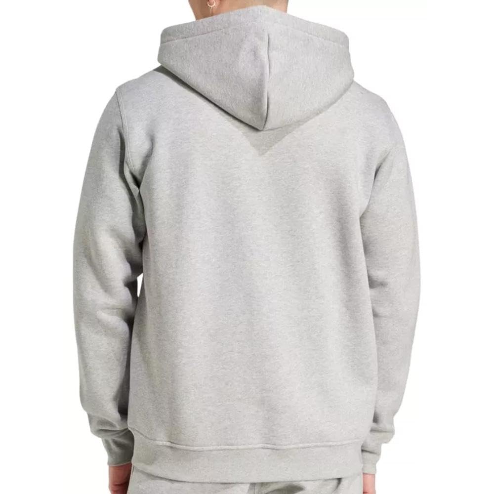 Szara bluza męska z kapturem gładka z kolekcji adidas Originals
