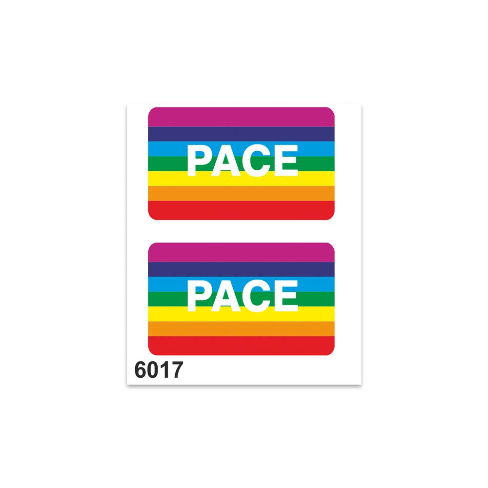 Quattroerre Stickers Peace, 10 x 12 cm