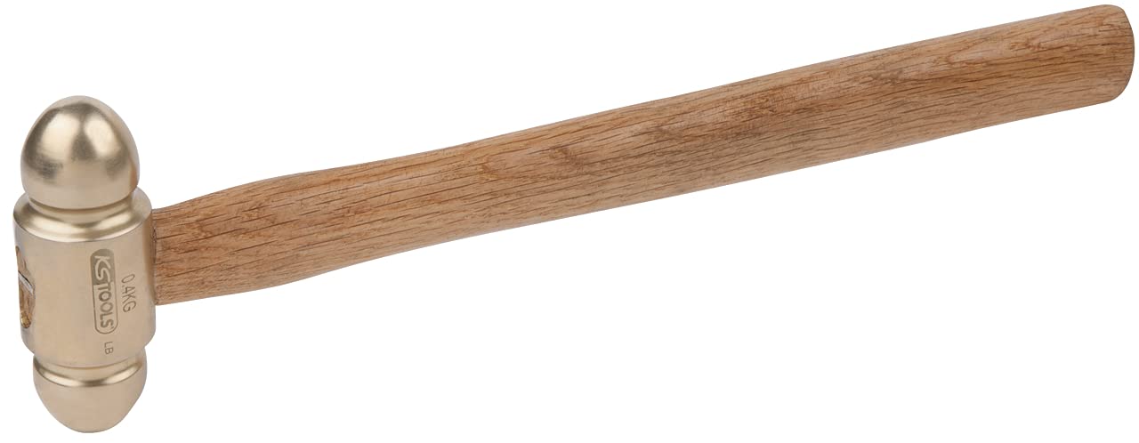 KS Tools 963.2118 BRONZE+ Młotek ślusarski 2000 g, forma amerykańska, z rękojeścią z drewna Hickory