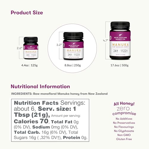 Miel Manuka UMF 24+ 8.8 oz y Pastillas MGO 263+ x16 miniatura 3