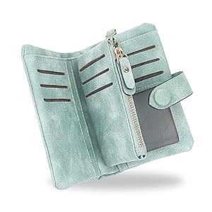 conisy Geldbörse Damen Kurzer Süß Geldbeutel Leder Für Frauen – Weich Bequem Portemonnaie mit Viel Kartenfächer