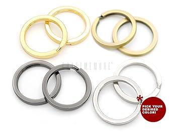 Amazon.com: CRAFTMEMORE Key Rings Quality Keychain Rings