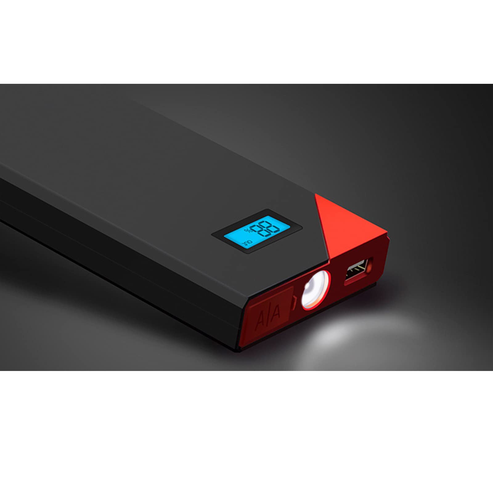 Arrancador de batería portátil para Coche, 800 A, 12 000 mAh, para Motores de Gasolina de 6 L y diésel de 3 L, con Carga rápida USB para Camiones y SUV.