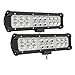 YITAMOTOR LED Light Bar 2Pack 54W 9inch Led Light Pod Spot Flood Combo Offroad Light Driving Fog Light Reverse Light Waterproof Van ATV Motorcycle Truck Boat Golf Cart 12V, 2 Years Warranty