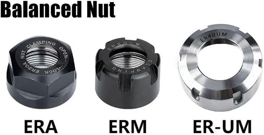 1pcs ER8-40 CNC Clamping Nut - High Precision Metalworking Chuck Nut for A/M/UM Type Machines(16mmx12mm)