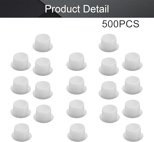 Miniatura 4 de MroMax 20 tapas de rosca para cubrir tubos de plástico de 0.39 pulgadas de diámetro de agujero de 0.39 pulgadas, tapones para agujeros de clavija