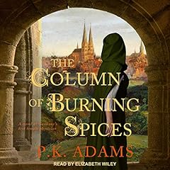 Diseño de la portada del título The Column of Burning Spices: A Novel of Germany's First Female Physician