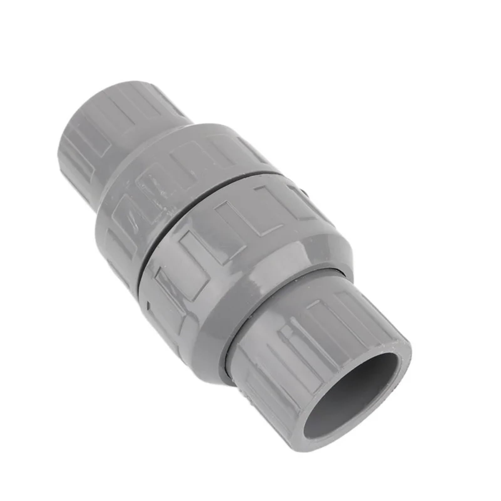 Valvola di ritegno in PVC da 20/25/32/40/50 mm, valvola di non ritorno unidirezionale, 1 pezzo (32 mm (con molla), colore bianco