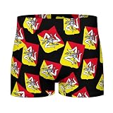 FJQWKLF Escudo de Armas de Sicilia Trinacria Calzoncillos Tipo bóxer para Hombre, Cintura elástica, Ropa Interior Transpirable, Calzoncillos Suaves