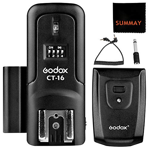 GODOX CT-16 16 Channels Wireless Radio Flash Trigger Transmitter Receiver Set for Canon