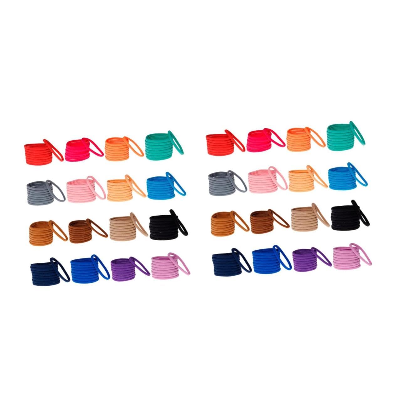 FRCOLOR 72 Piezas banda para el cabello sin costuras lazos para el cabello para niños accesorios para bebe anillo de pelo banda de pelo de nailon elasticidad Accesorios para el cabello