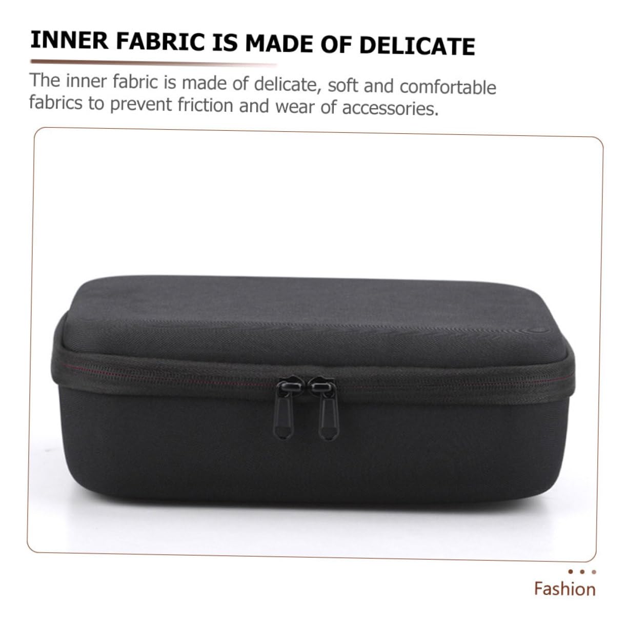 Bolsa Organizadora de Cables Electrónicos para Viajeros, Diseño Compacto Cremallera, Material Eva Resistente, Almacenamiento Práctico para Accesorios Digitales, Color Negro