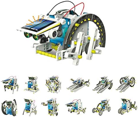 13 in 1 Solar Robot Kits for Kids, 12 in 1 Sience Educational Set Toys for Students Teens, 13-in-1 DIY Solar Powered Toys for Boys & Girls Age 10-14