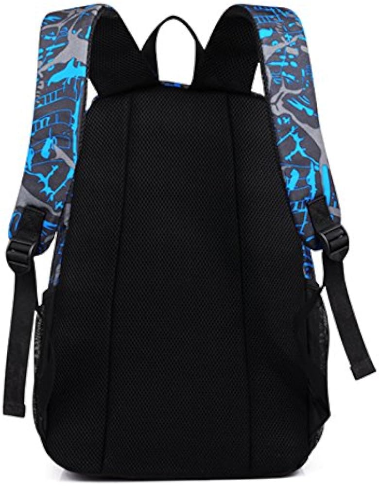 Boys’ 3-Piece Backpack Set – School Bag, Shoulder Bag & Pencil Case, Football Print, 40x30x15cm