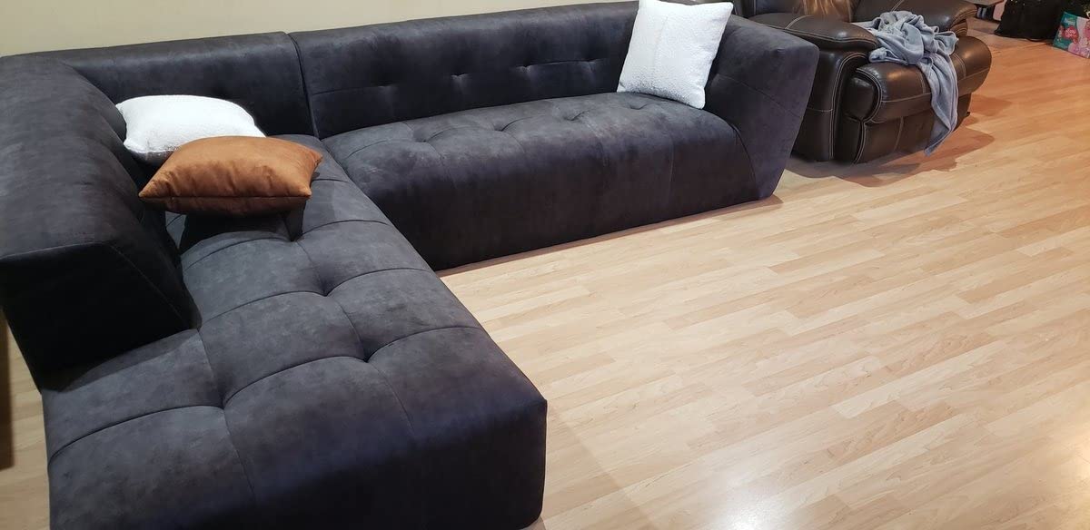 59/mo Finance Acanva Luxury MidCentury Velvet Tufted Low Back Sofa