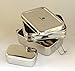 Medium 3-in-1 Stainless Steel Lunch/Meal Box with 3 Compartments - Zero Waste Bento/Tiffin Meal Container