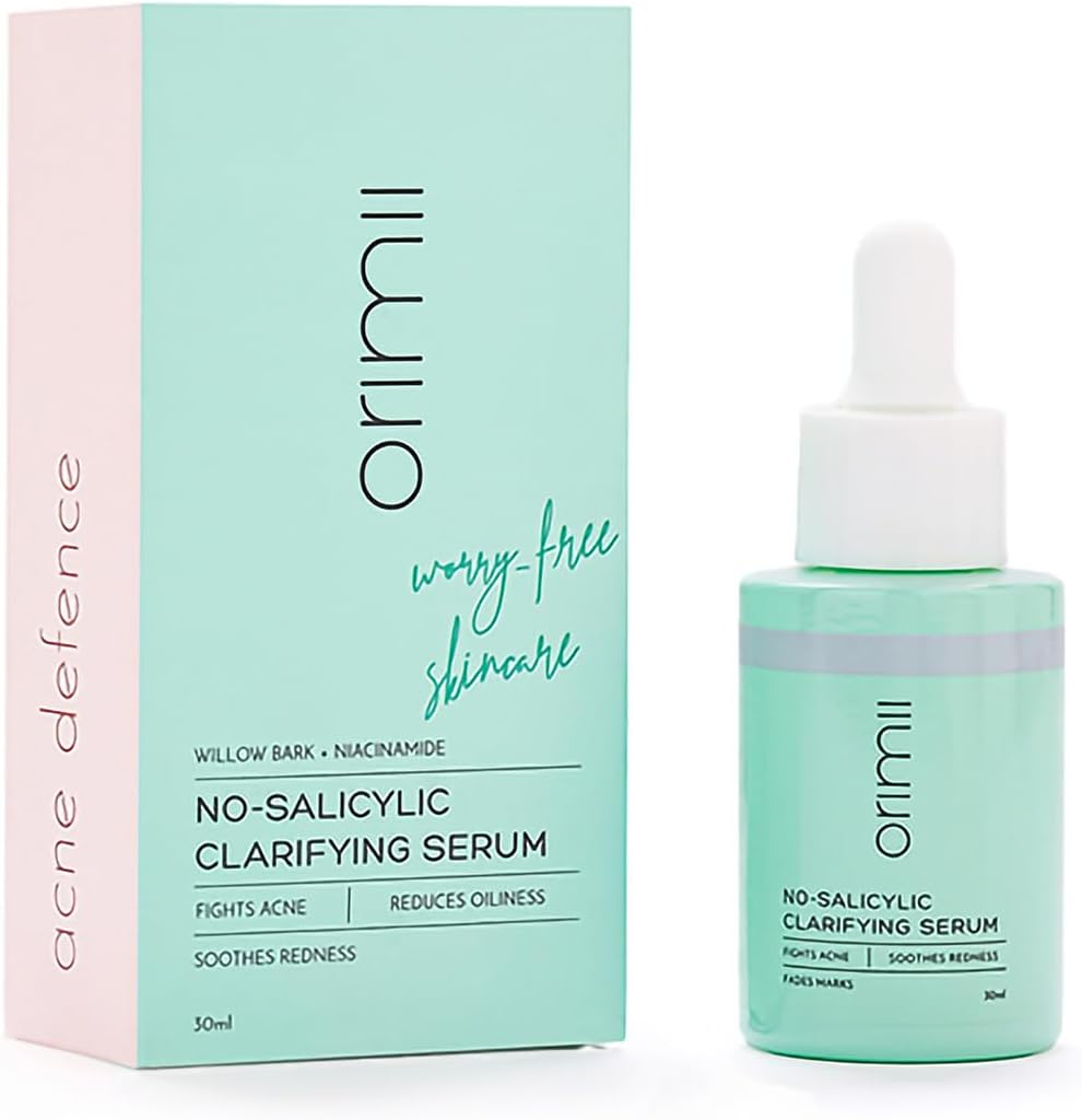 Orimii 0% Salicylic Acid Face Serum for Acne Defense | Pregnancy Safe | Breastfeeding Safe | Hormonal Acne Treatment | 30ml