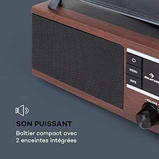 AUNA TT-138 Dab – Platine Vinyle, Radio Dab+/FM, entraînement par Courroie 33/45 TR/Min, 2 Haut-parleurs intégrés… - Les Beatles, Paul McCartney, John Lennon, RIngo Starr, George Harrison AUNA TT-138 Dab - Platine Vinyle, Radio Dab+/FM, entraînement par Courroie 33/45 TR/Min, 2 Haut-parleurs intégrés… – Image 5