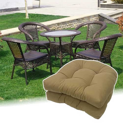 Korbstuhlkissen, U-förmige Outdoor/Indoor-Terrassenkissen, 48,3 cm...