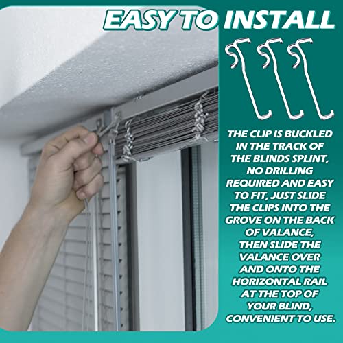 3 Inch Valance Clips Window Blind Clips Clear Plastic Valance Retainer Clips Hidden Valance Clips For Horizontal Blind Valance (30) #TOP5