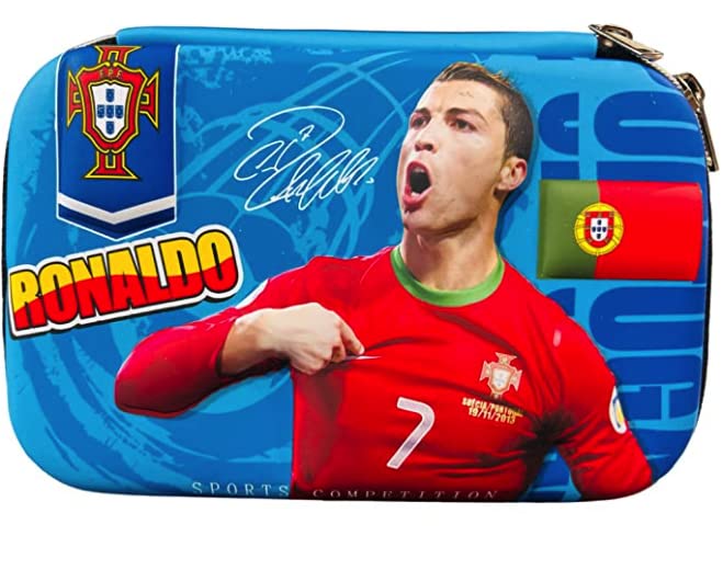 Tomkins Polyester Pencil Box Pouch Football 3D Eva Ronaldo (Pack Of 1) Gift,Multicolor (B0C2TN47M2) Amazon Price History, Amazon Price Tracker