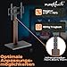 PureMounts TV Ständer, Standfuss, Universal Fernsehständer für 32-65 Zoll Samsung, LG, Philips, Panasonic UVM., Max. Vesa 400x400 & 40 kg, schwarz
