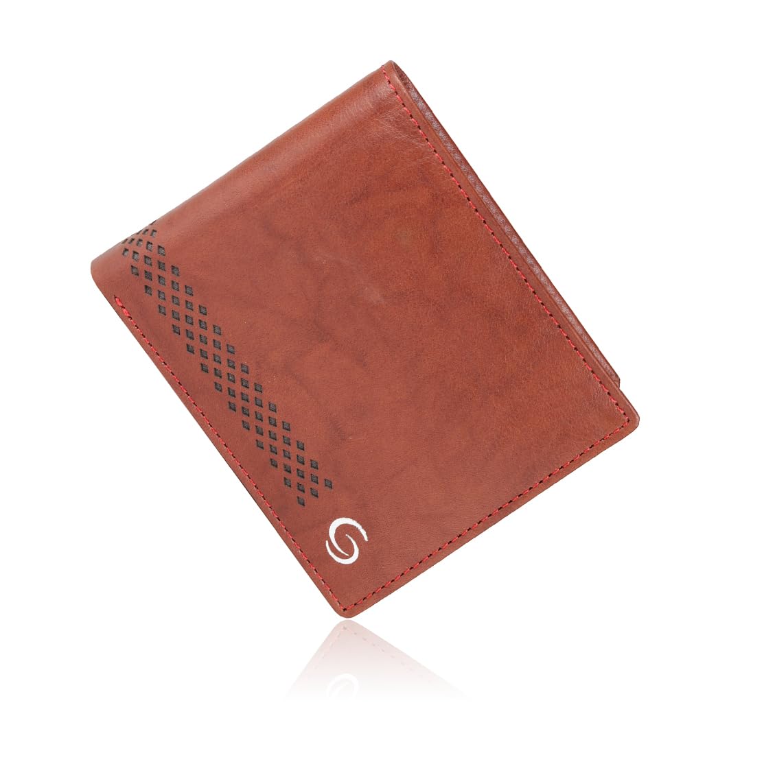 GETOREE Teak Genuine Leather RFID Wallets for Men I 6 Credit/Debit Card Slots I 1 ID/Photo Card Slot I 2 Secret compartments I 1 Coin Pocket & 2 Currency Compartments-Tan