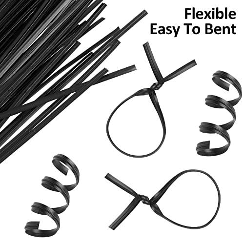 300 Pcs Plastic 5" Twist Ties for Bags, Bread, Household & Office Use - Thumbnail 4