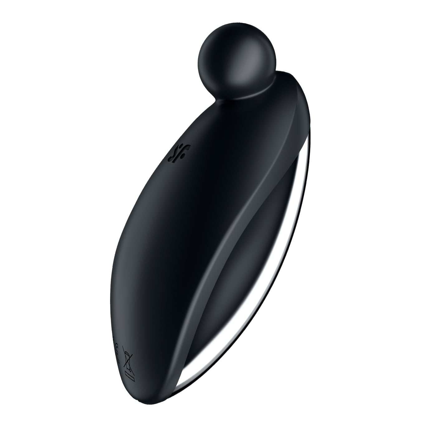Satisfyer Spot en 2 | 9 cm | vibrador lay-on | Estimulación del clítoris | 12 programas de vibración | Recargable | Resistente al agua (IPX7) | Silicona respetuosa con la piel, color:negro