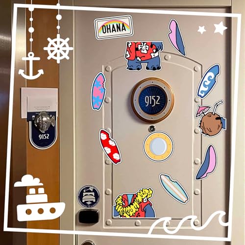Imanes decorativos grandes para puertas náuticas 11 piezas miniatura 3
