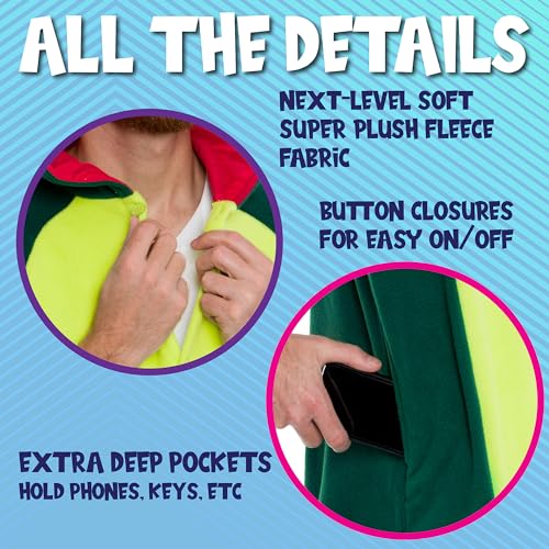 Funziez! Dinosaur Adult Onesie - T-Rex Halloween Costume - Plush Dino One Piece Cosplay Suit for Adults, Women and Men3