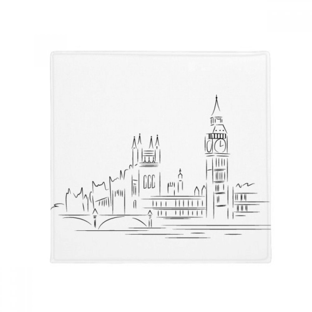 Tapis antidérapant de salle de bain motif drapeau britannique 50x50 cm pour sol humide
