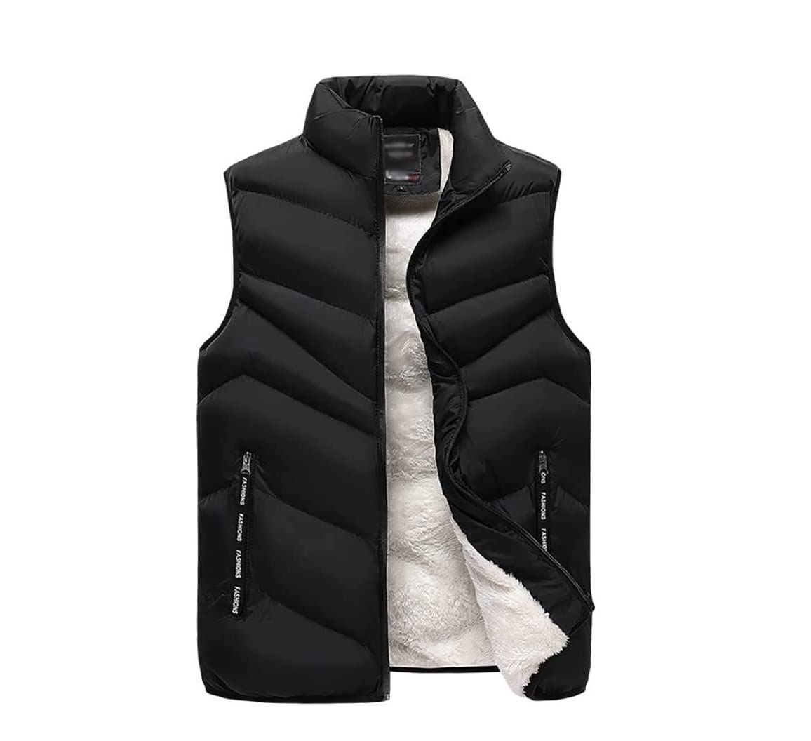 Ciepła Kamizelka Outdoorowa Cieplejsza kamizelka męska Wiatroodporna kurtka bez rękawów ze stójką Odpinany kaptur Bodywarmer