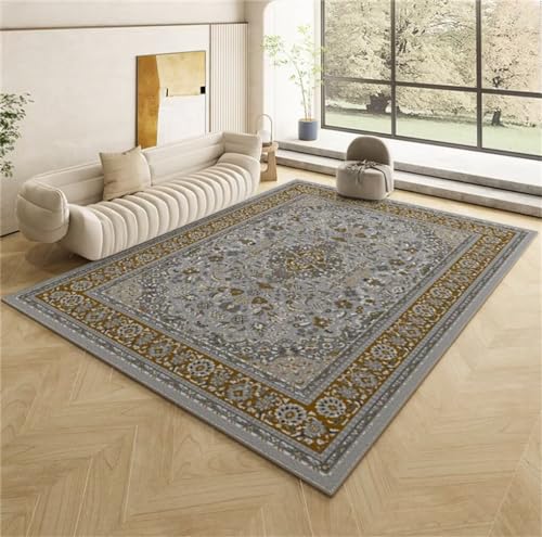 Carpette chambre vintage au design floral et finitions soignées - 2