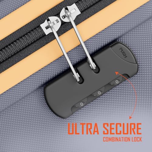 Image of Safari Genius Alley 55cm Cabin Trolley Bag Hard Case Polypropylene, 4 Spinner Wheels, 360 Degree Wheeling Carry on Luggage, Travel Bag, Suitcase, Trolley Bags, Flintstone Softline (Grey)