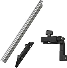 EPMANN 450/600 / 800mm Mitre Mitre Mesa VERRAS ROOUTER T-Track Brackets Ângulo Mitre Mitre Guia de Alumínio Ferramentas de Madeira Ferramentas (Color : 600mm and left)