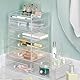 iDesign Clarity Stapelbarer Organizer mit 3 Schubladen für Lesebrillen, Brillen, Sonnenbrillen - Durchsichtig, 1 Stück
