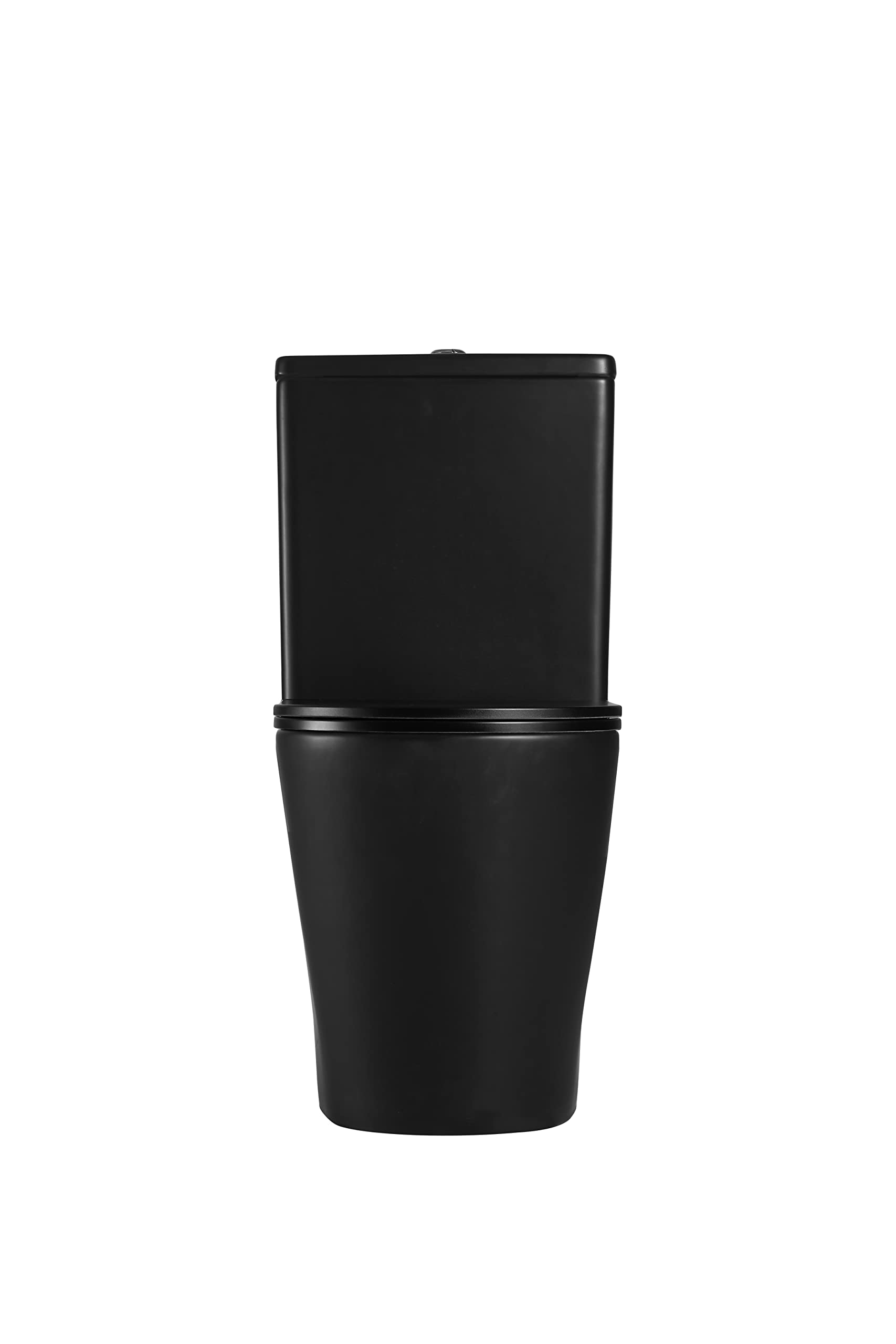 Inodoro BTW Turin Compacto | 7 Años de garantía | Color Negro Mate | 380x625x825 mm