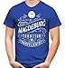 Produktbild Mein Leben Magdeburg Männer und Herren T-Shirt | Fussball Ultras Geschenk | M1 Front (XL, Blau)